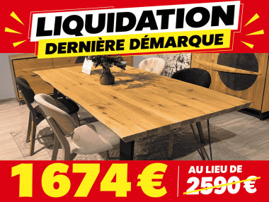 TABLE CHENE MASSIF