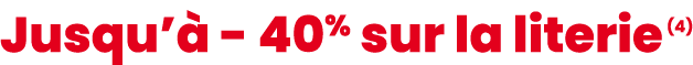 Jusqu’ 40% sur la literie (4)