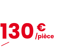 Clart Chaise L 46 x H 91 x P 61 cm 130￼ € ￼159 € dont 2 € d’ co part.