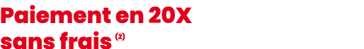 Paiement en 20X sans frais (2)
