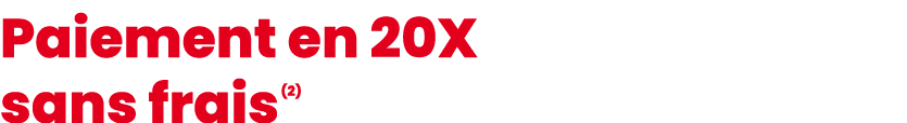 Paiement en 20X sans frais (2)
