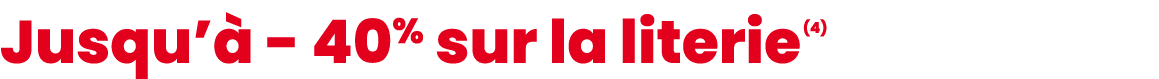 Jusqu’ 40% sur la literie (4)