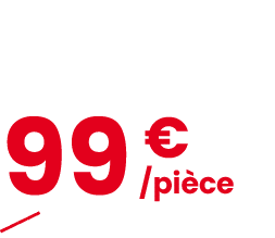 Clart Chaise L 46 x H 91 x P 61 cm 99￼ € ￼119 € dont 1,82 € d’ co part.