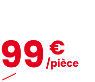 Clart Chaise L 46 x H 91 x P 61 cm 99￼ € ￼119 € dont 1,82 € d’ co part.