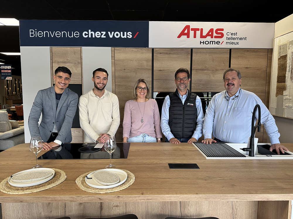 L'équipe du magasin Atlas Home Belley