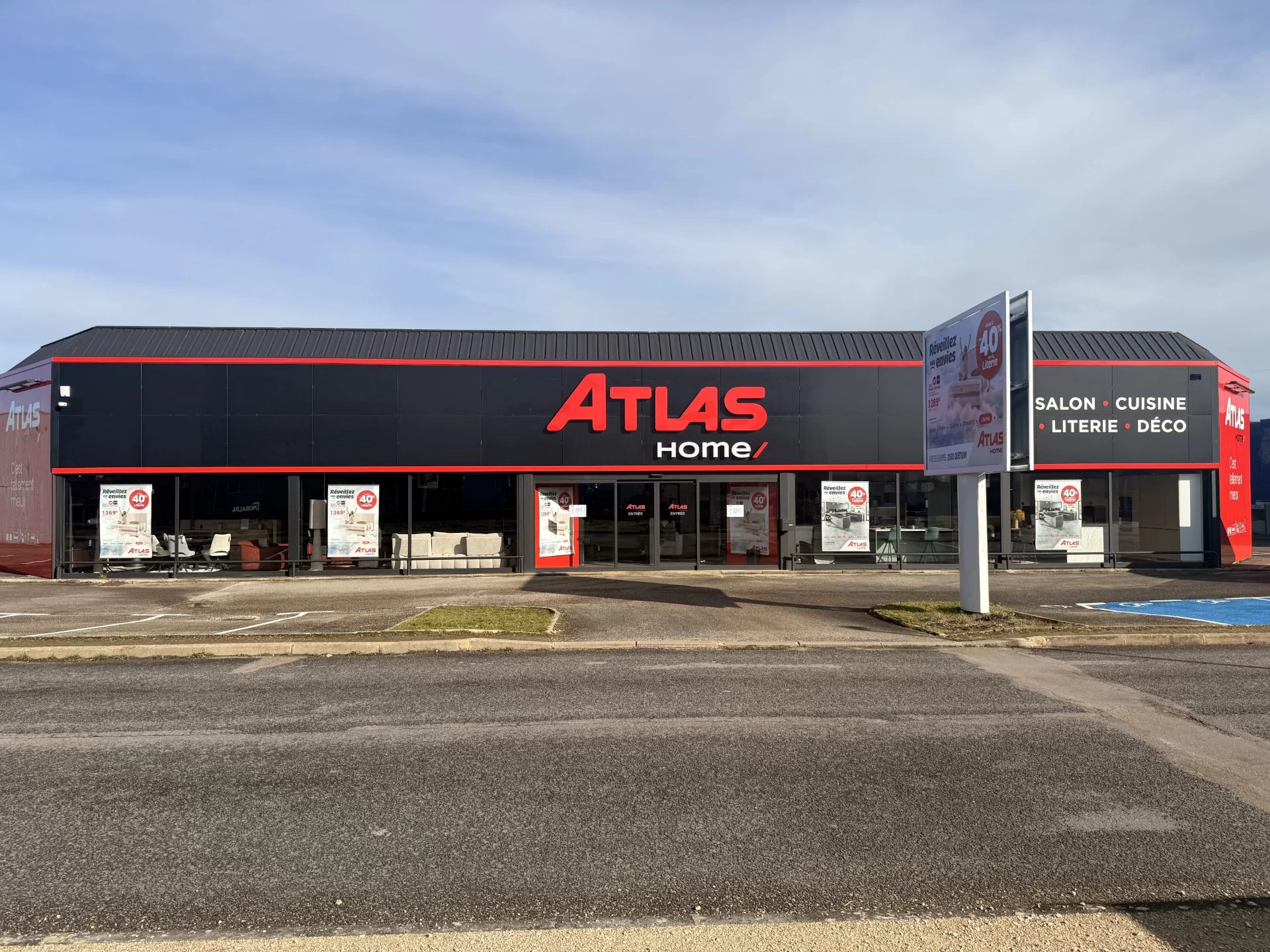 Magasin d'ameublement à Quétigny avec Atlas Home Dijon
