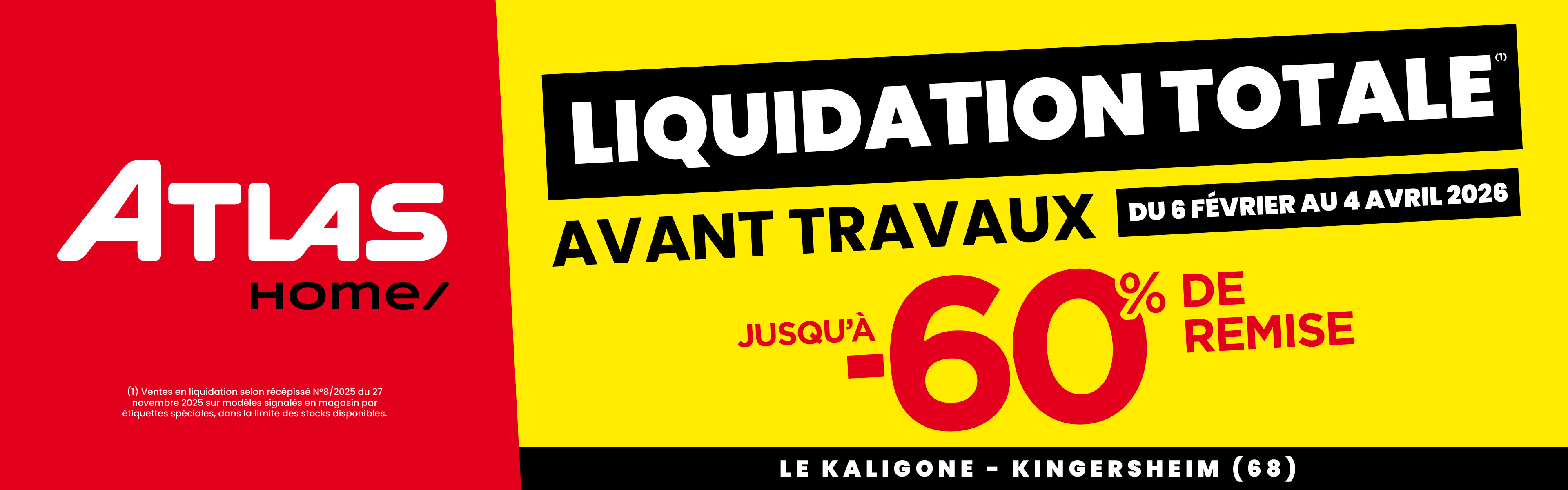 LIQUIDATION TOTALE ! JUSQU'À -60%