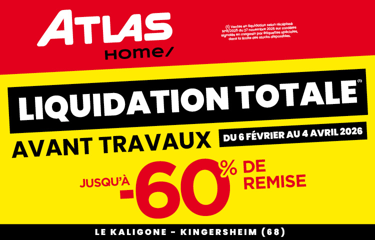 LIQUIDATION TOTALE ! JUSQU'À -60%