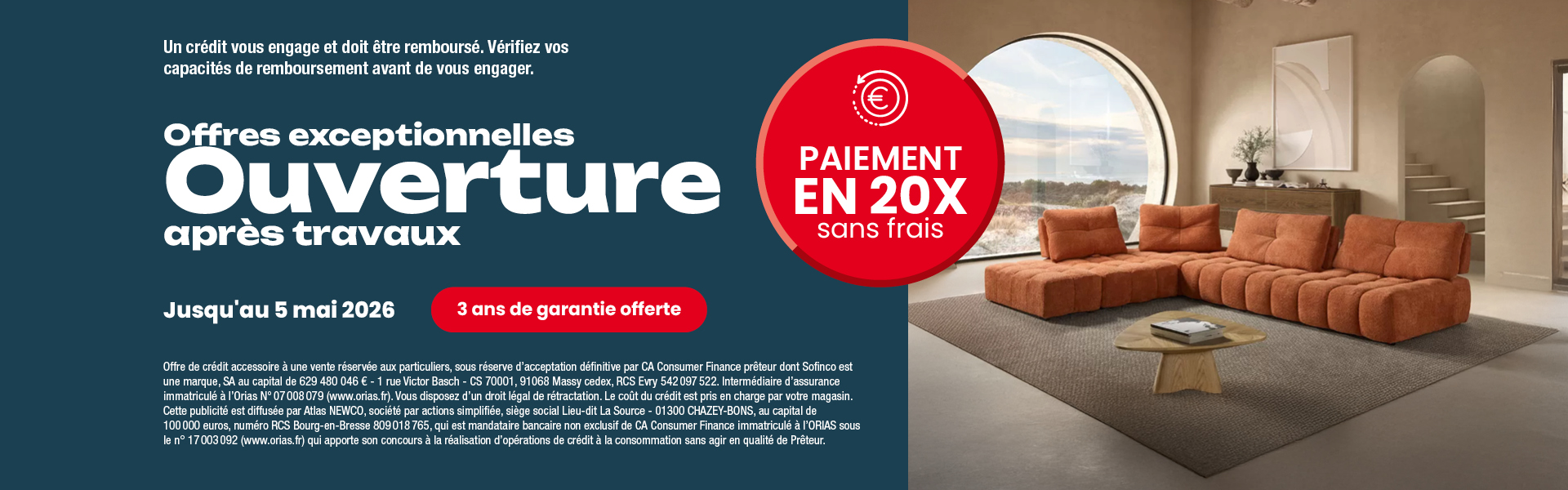 Ouverture après travaux - Atlas Home Mulhouse