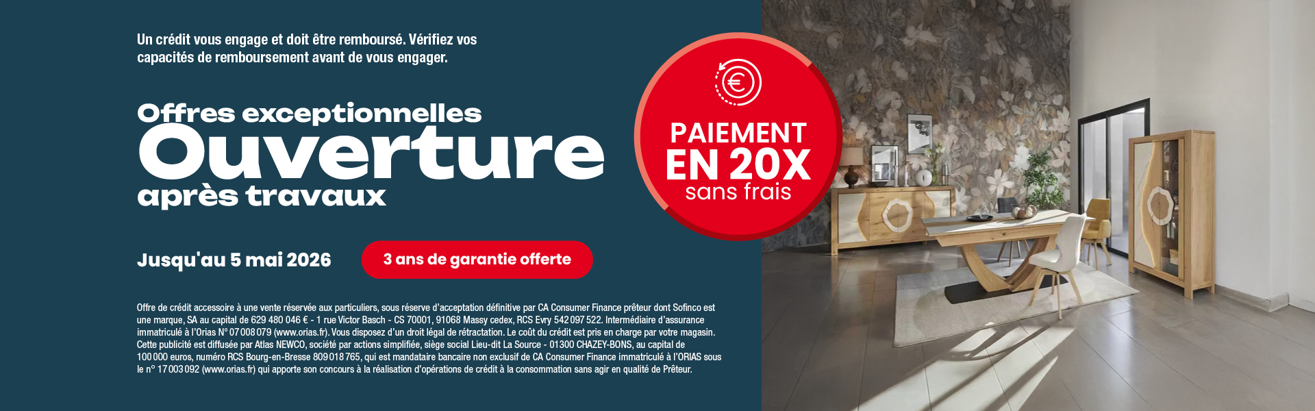 Ouverture après travaux - Atlas Home Mulhouse