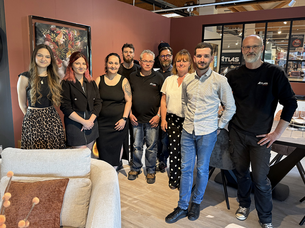L'équipe du magasin Atlas Home Belley
