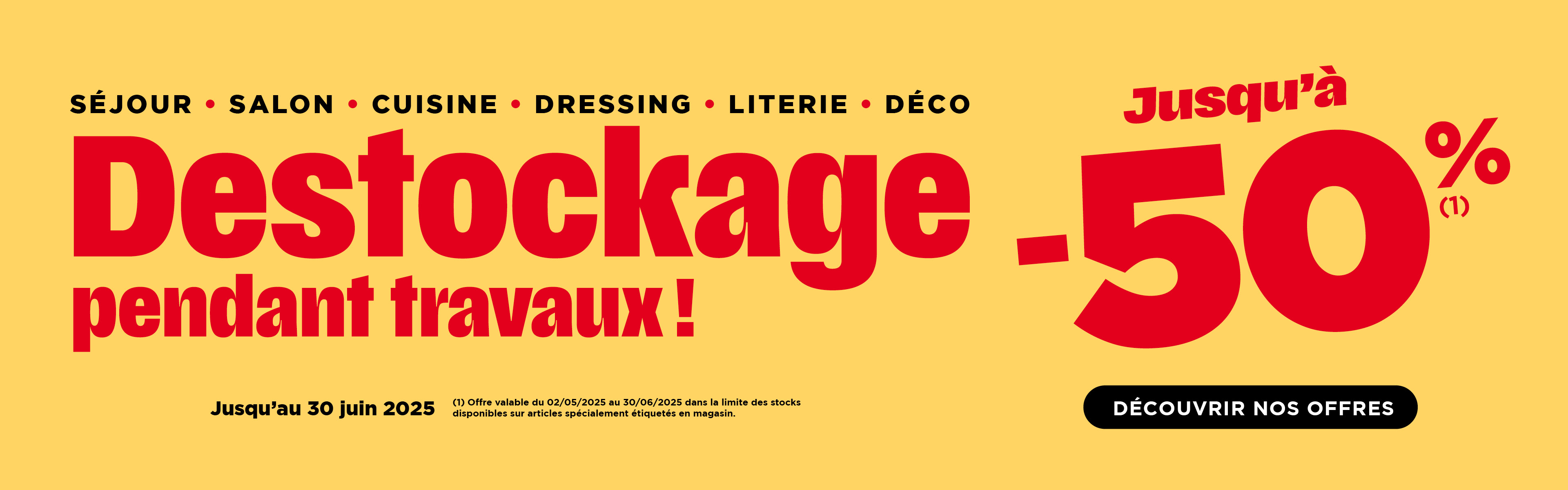 Atlas Home Dole : Destockage pendant travaux Atlas Home Dole : Destockage pendant travaux