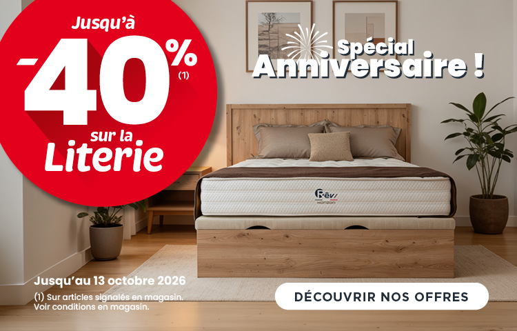 Spécial anniversaire ! Jusqu'à -40% Spécial anniversaire ! Jusqu'à -40%