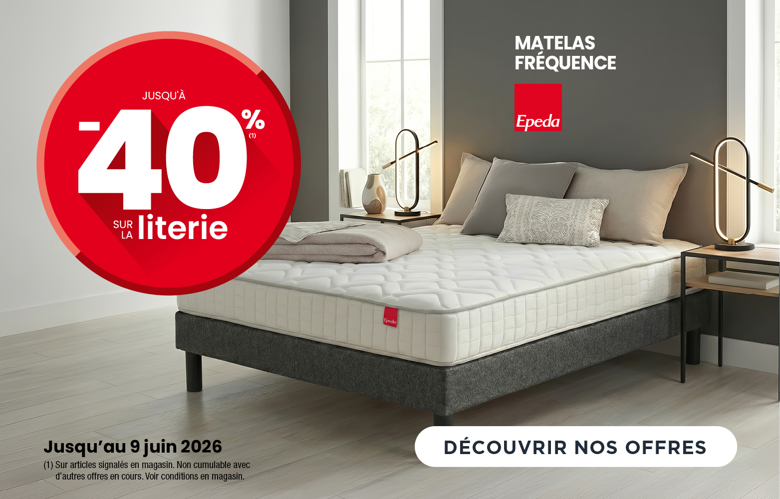 OPÉRATION CUISINEJUSQU'AU 9 JUIN 2026 ! TVA OFFERTE SUR LES CUISINES SUR MESURE
