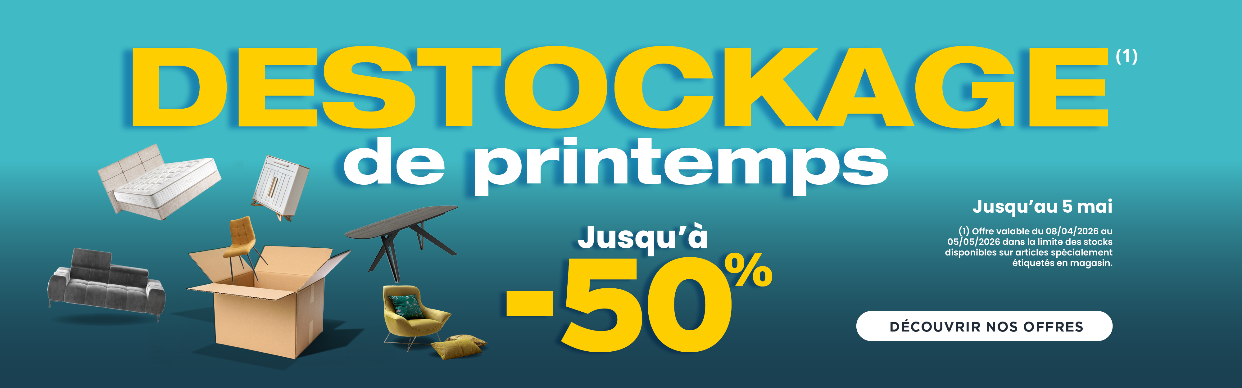 DESTOCKAGE DE PRINTEMPS CHEZ ATLAS HOME NANCY ! JUSQU'À -50%