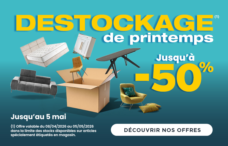 DESTOCKAGE DE PRINTEMPS CHEZ ATLAS HOME NANCY ! JUSQU'À -50%