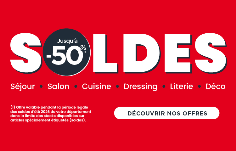 OPÉRATION SOLDES D'ÉTÉ 2026 ! JUSQU'À -50%