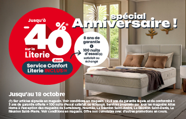 SPÉCIAL ANNIVERSAIRE ! : -40% SUR LE 2ÈME ARTICLE JUSQU'AU 18 OCTOBRE 2025